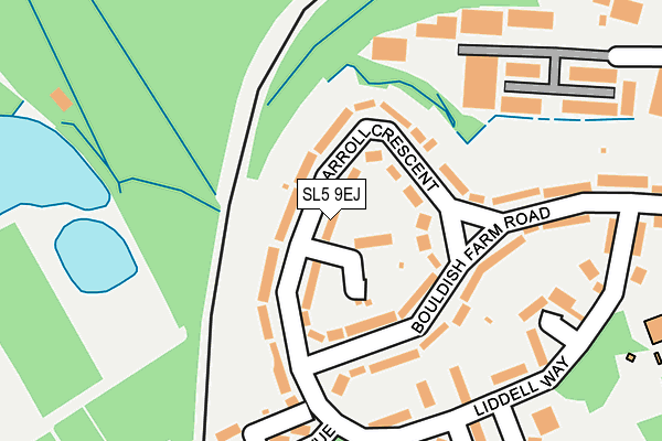 SL5 9EJ map - OS OpenMap – Local (Ordnance Survey)
