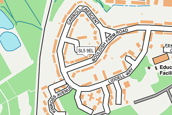 SL5 9EL map - OS OpenMap – Local (Ordnance Survey)