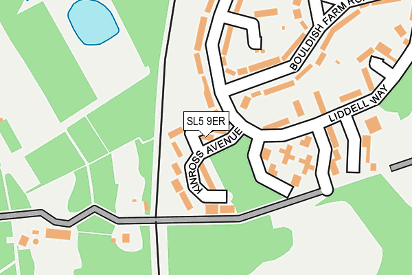 SL5 9ER map - OS OpenMap – Local (Ordnance Survey)