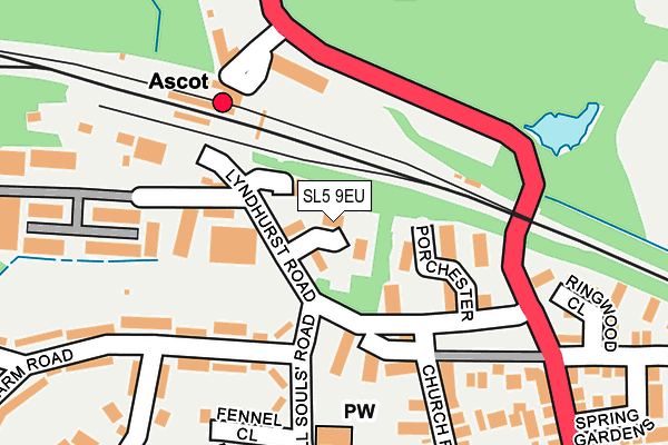 SL5 9EU map - OS OpenMap – Local (Ordnance Survey)