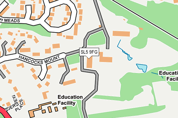 SL5 9FG map - OS OpenMap – Local (Ordnance Survey)