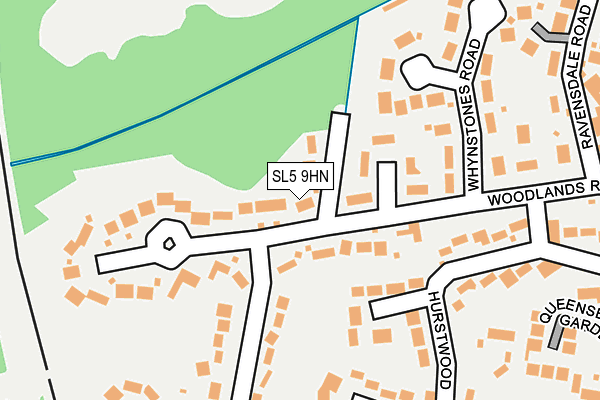 SL5 9HN map - OS OpenMap – Local (Ordnance Survey)