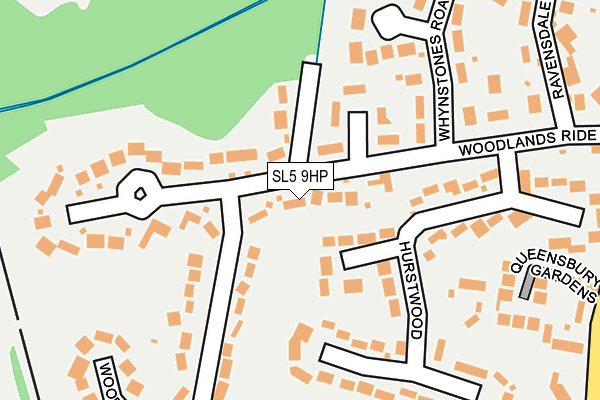 SL5 9HP map - OS OpenMap – Local (Ordnance Survey)