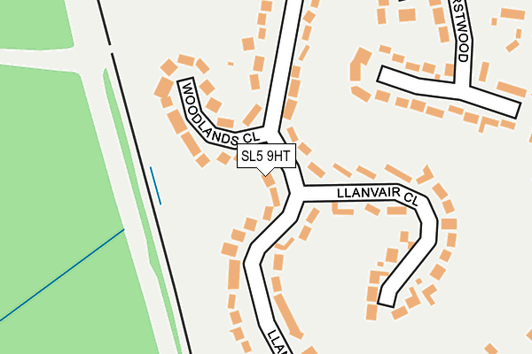 SL5 9HT map - OS OpenMap – Local (Ordnance Survey)