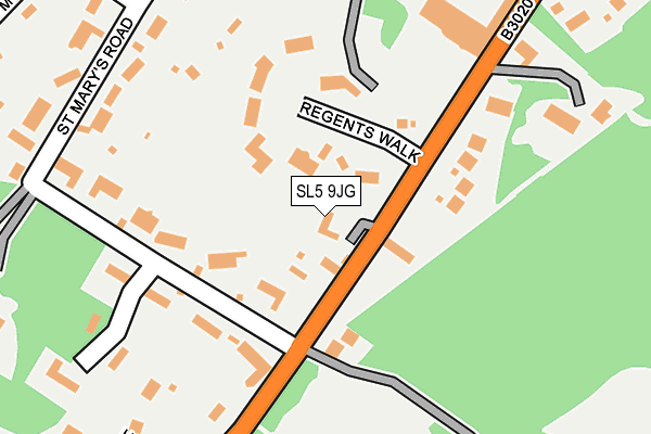 SL5 9JG map - OS OpenMap – Local (Ordnance Survey)