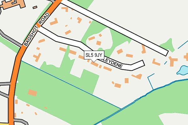SL5 9JY map - OS OpenMap – Local (Ordnance Survey)
