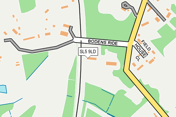 SL5 9LD map - OS OpenMap – Local (Ordnance Survey)