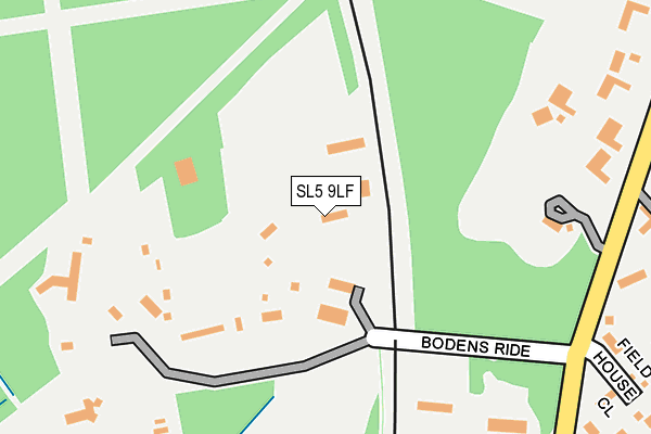 SL5 9LF map - OS OpenMap – Local (Ordnance Survey)
