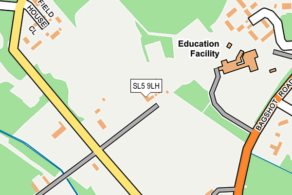 SL5 9LH map - OS OpenMap – Local (Ordnance Survey)
