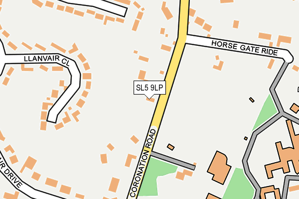 SL5 9LP map - OS OpenMap – Local (Ordnance Survey)