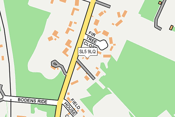 SL5 9LQ map - OS OpenMap – Local (Ordnance Survey)