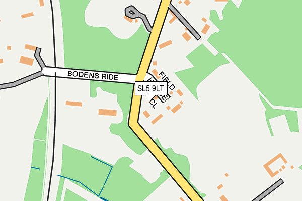 SL5 9LT map - OS OpenMap – Local (Ordnance Survey)