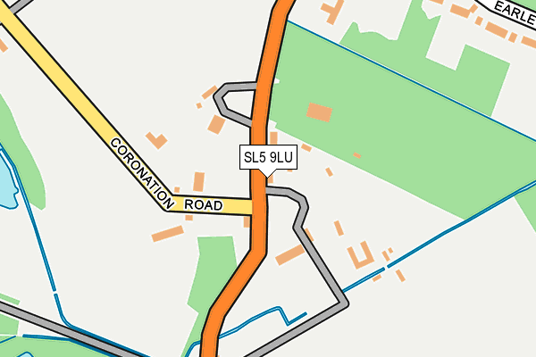 SL5 9LU map - OS OpenMap – Local (Ordnance Survey)