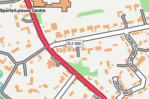 SL5 9ND map - OS OpenMap – Local (Ordnance Survey)