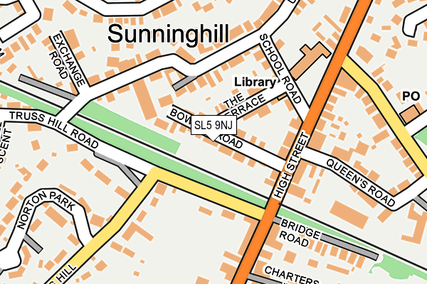 SL5 9NJ map - OS OpenMap – Local (Ordnance Survey)