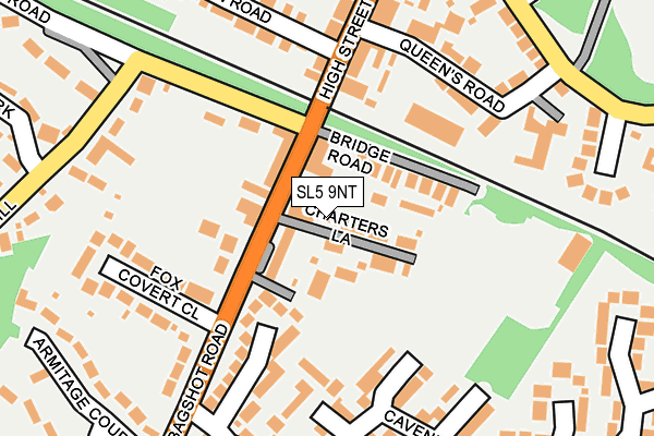 SL5 9NT map - OS OpenMap – Local (Ordnance Survey)