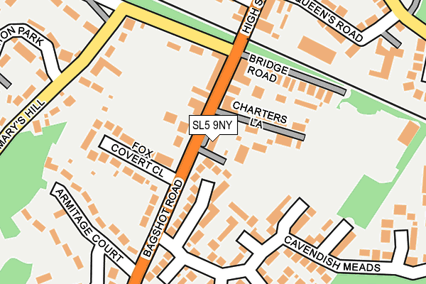 SL5 9NY map - OS OpenMap – Local (Ordnance Survey)