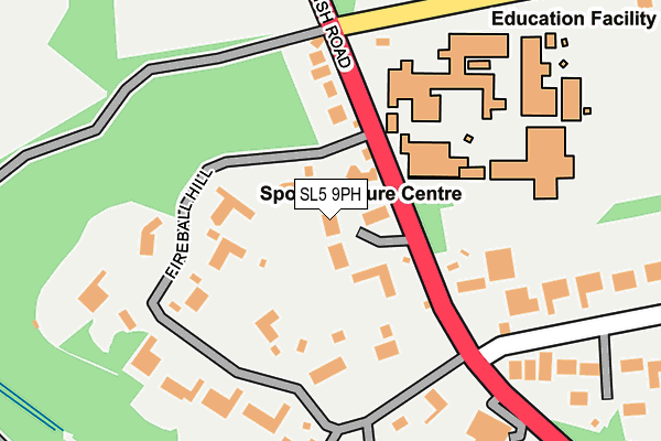 SL5 9PH map - OS OpenMap – Local (Ordnance Survey)