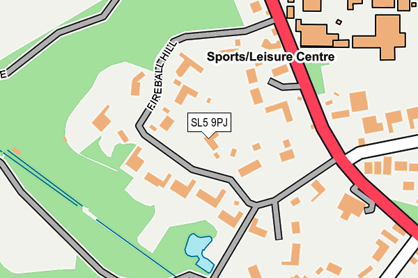 SL5 9PJ map - OS OpenMap – Local (Ordnance Survey)