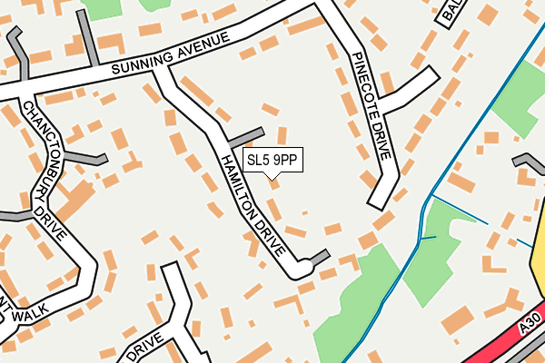 SL5 9PP map - OS OpenMap – Local (Ordnance Survey)