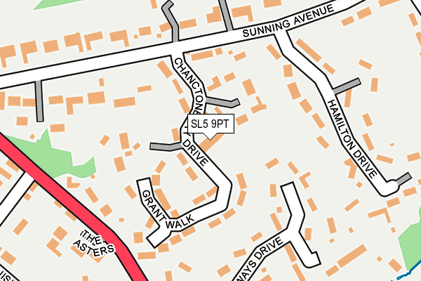 SL5 9PT map - OS OpenMap – Local (Ordnance Survey)
