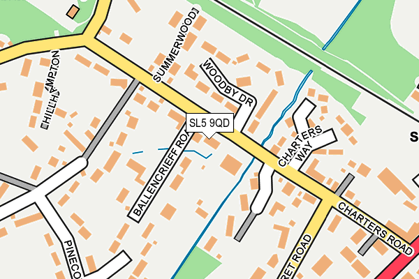 SL5 9QD map - OS OpenMap – Local (Ordnance Survey)