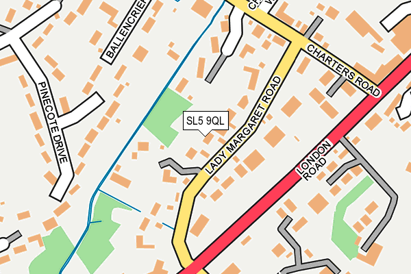 SL5 9QL map - OS OpenMap – Local (Ordnance Survey)