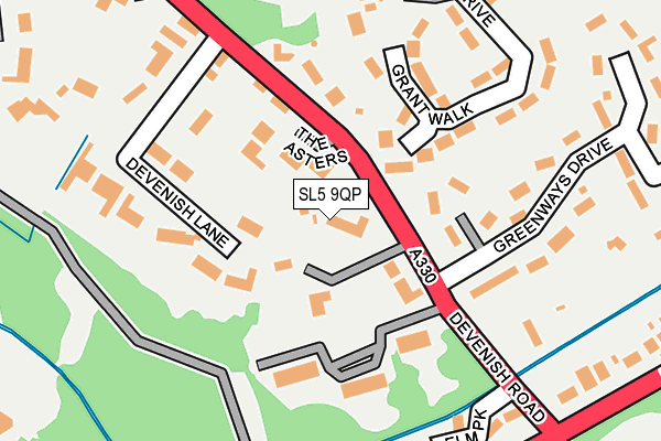 SL5 9QP map - OS OpenMap – Local (Ordnance Survey)