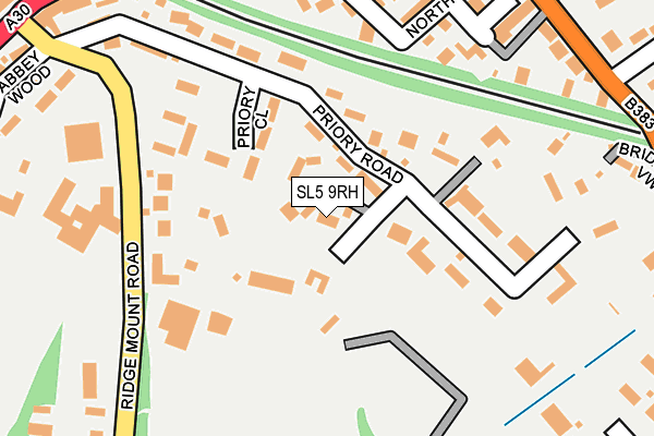 SL5 9RH map - OS OpenMap – Local (Ordnance Survey)