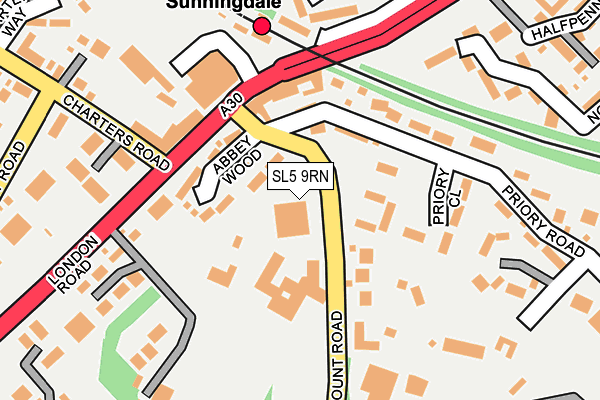 SL5 9RN map - OS OpenMap – Local (Ordnance Survey)