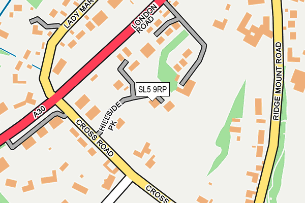 SL5 9RP map - OS OpenMap – Local (Ordnance Survey)