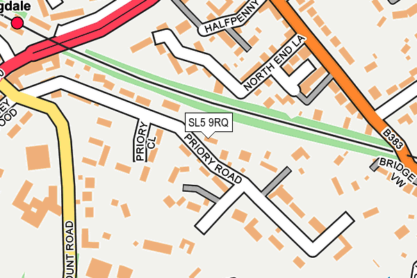 SL5 9RQ map - OS OpenMap – Local (Ordnance Survey)