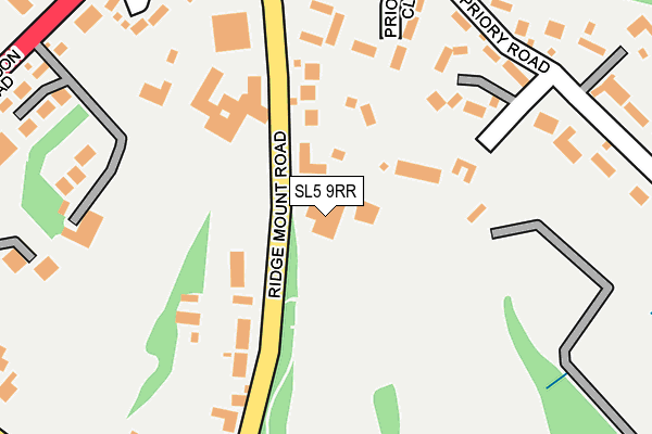 SL5 9RR map - OS OpenMap – Local (Ordnance Survey)