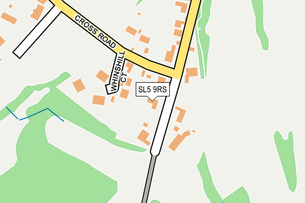 SL5 9RS map - OS OpenMap – Local (Ordnance Survey)