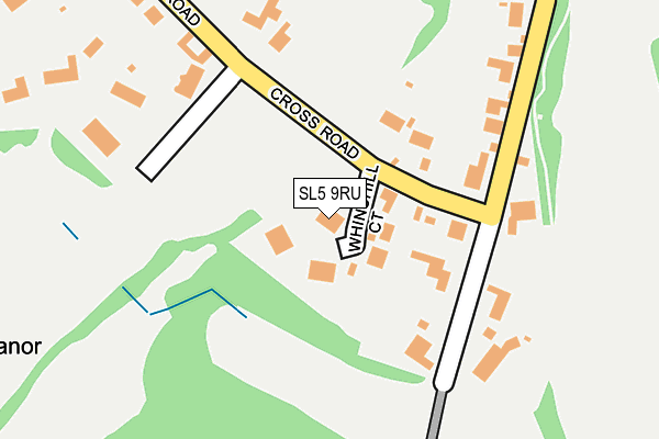 SL5 9RU map - OS OpenMap – Local (Ordnance Survey)