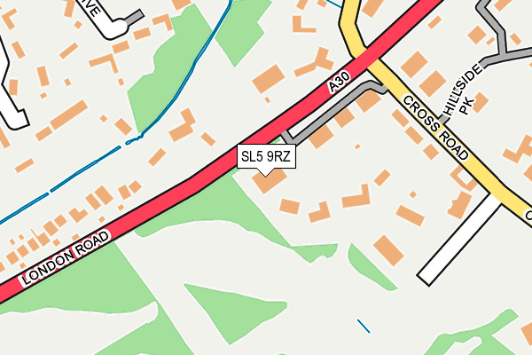SL5 9RZ map - OS OpenMap – Local (Ordnance Survey)