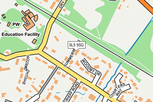 SL5 9SQ map - OS OpenMap – Local (Ordnance Survey)