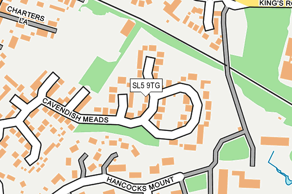 SL5 9TG map - OS OpenMap – Local (Ordnance Survey)