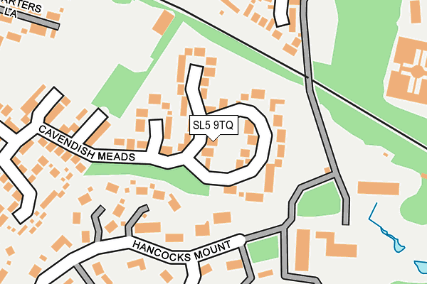 SL5 9TQ map - OS OpenMap – Local (Ordnance Survey)