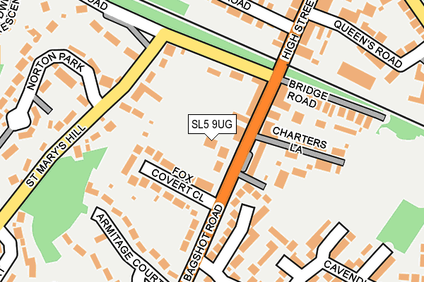 SL5 9UG map - OS OpenMap – Local (Ordnance Survey)