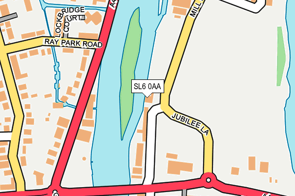 SL6 0AA map - OS OpenMap – Local (Ordnance Survey)