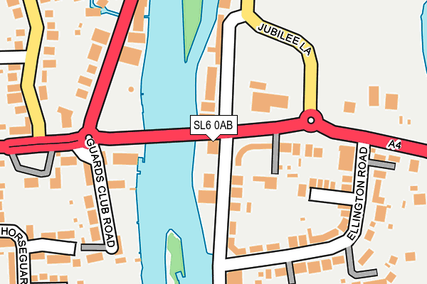 SL6 0AB map - OS OpenMap – Local (Ordnance Survey)