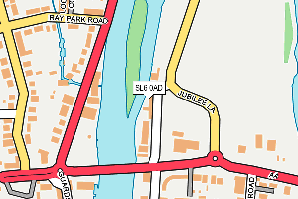 SL6 0AD map - OS OpenMap – Local (Ordnance Survey)