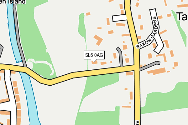 SL6 0AG map - OS OpenMap – Local (Ordnance Survey)