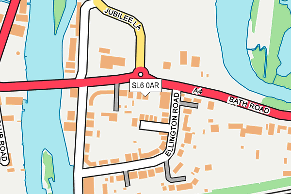 SL6 0AR map - OS OpenMap – Local (Ordnance Survey)
