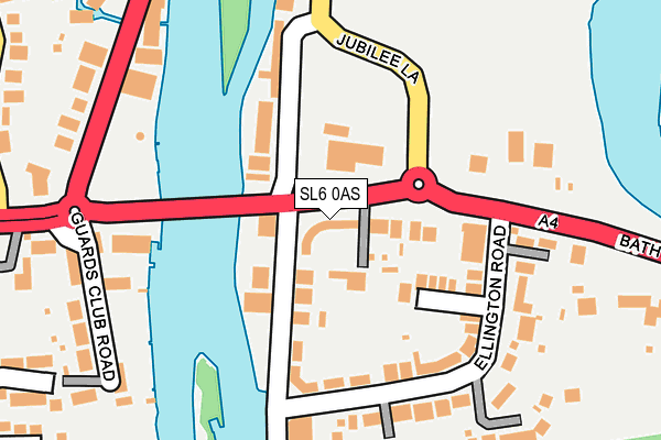 SL6 0AS map - OS OpenMap – Local (Ordnance Survey)