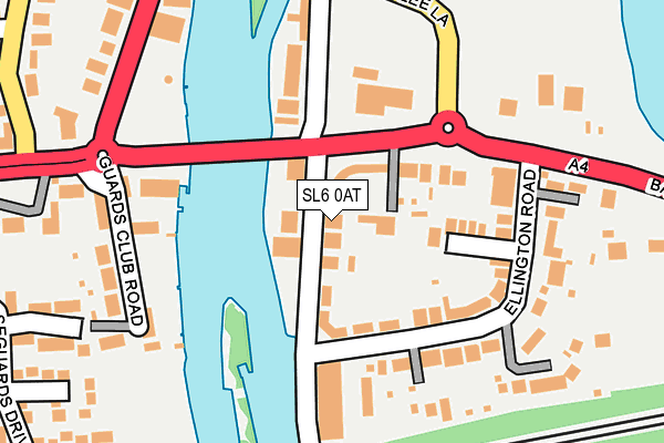 SL6 0AT map - OS OpenMap – Local (Ordnance Survey)