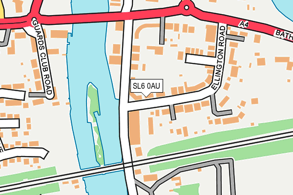 SL6 0AU map - OS OpenMap – Local (Ordnance Survey)