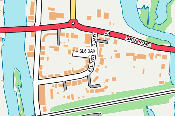 SL6 0AX map - OS OpenMap – Local (Ordnance Survey)