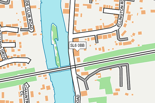 SL6 0BB map - OS OpenMap – Local (Ordnance Survey)